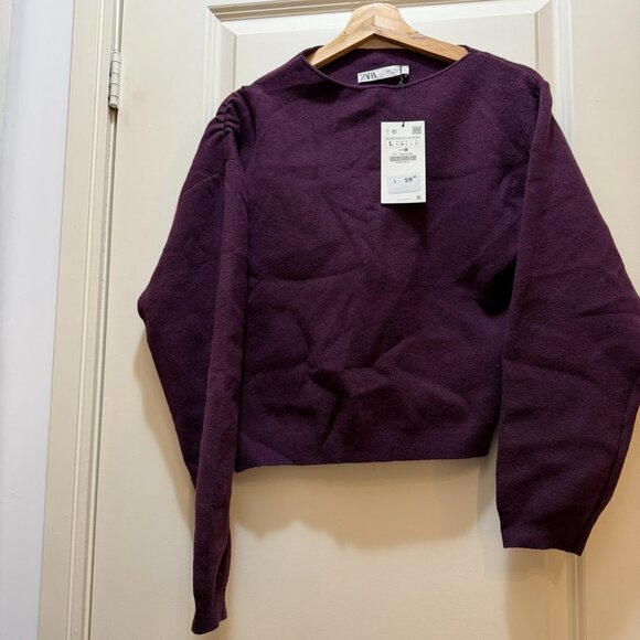 Zara Sweaters - Zara Purple Knit Top